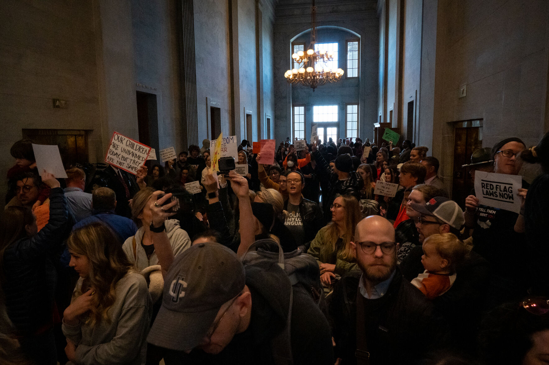 Crowds rally against gun violence in the state Capitol, March 30, 2023